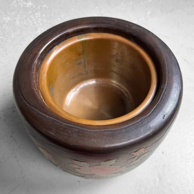 Mid-Century Modern Vintage Japanese Fire Pot, 1930s For Sale - Image 3 of 11
