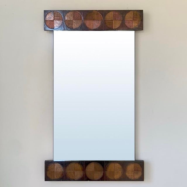 Wall Mirror by Sant'ambrogio & De Berti, Italy, 1960s For Sale - Image 14 of 14