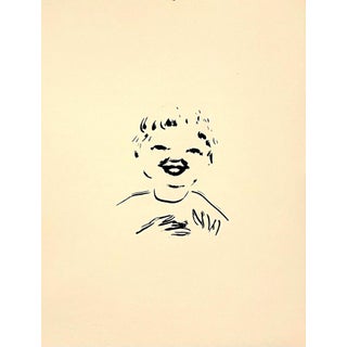 Pierre Bonnard ltd edition Lithograph Printed at Mourlot Paris 1958 Young Boy, 1958 For Sale