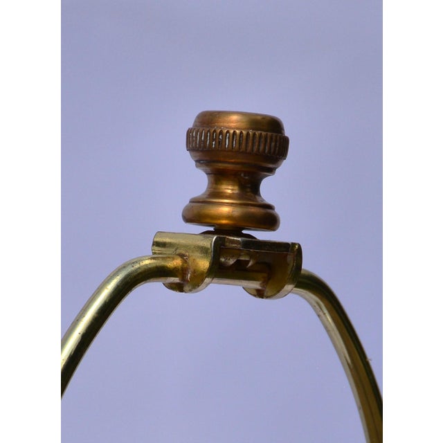 Metal Set of 4 Vintage Column Brass Table Lamps For Sale - Image 7 of 10