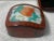 Excellent Antique Pre-Owned Condition. Hand painted and made from lacquered wood with a porcelain inlay top; exterior...