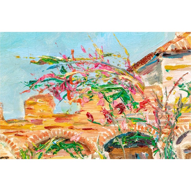 Mediterranean Italo Vivaldi (20th C.) "Il Ristorante Italiano" Oil on Canvas, 1982 For Sale - Image 3 of 7