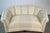 Off-white 1950’s Art Deco Channel Tufted Curved Loveseat Sofa For Sale - Image 8 of 12