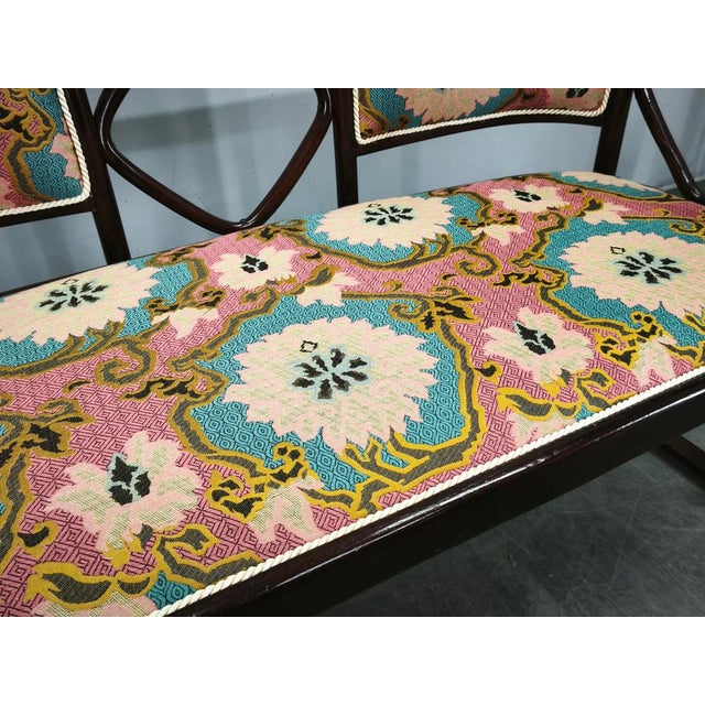 Art Nouveau Bat Sofa by Josef Hoffmann, 1930s For Sale - Image 9 of 15