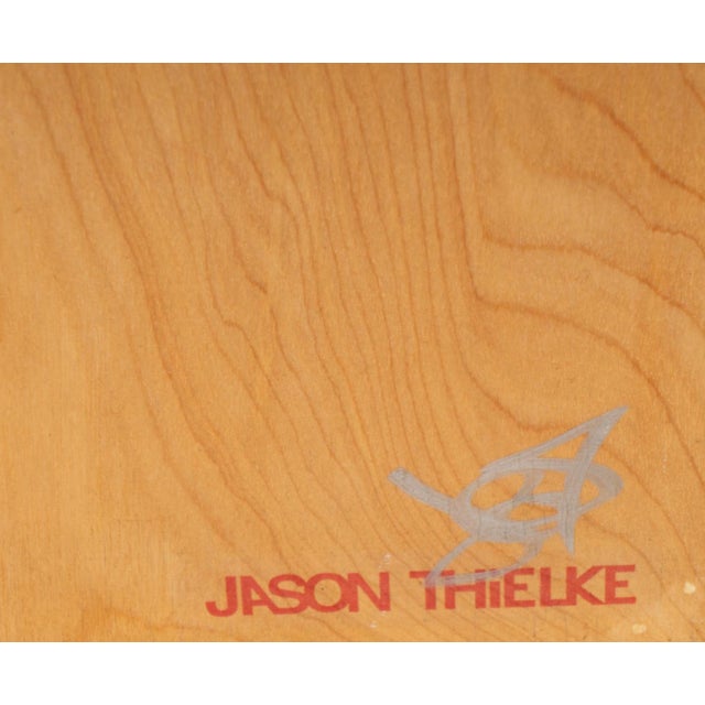 2000 - 2009 Huge 96" Jason Thielke Modern Triptych Painting on Wood Panels For Sale - Image 5 of 10