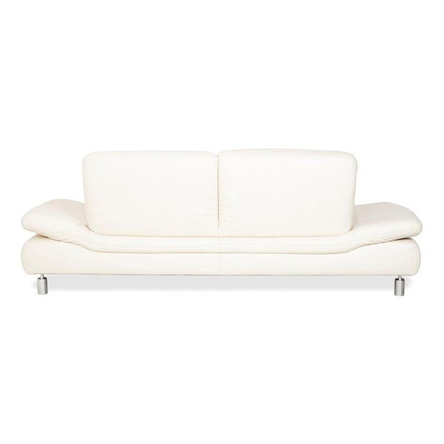 Rivoli 3-Seater Sofa in Cream Leather from Koinor For Sale - Image 14 of 16