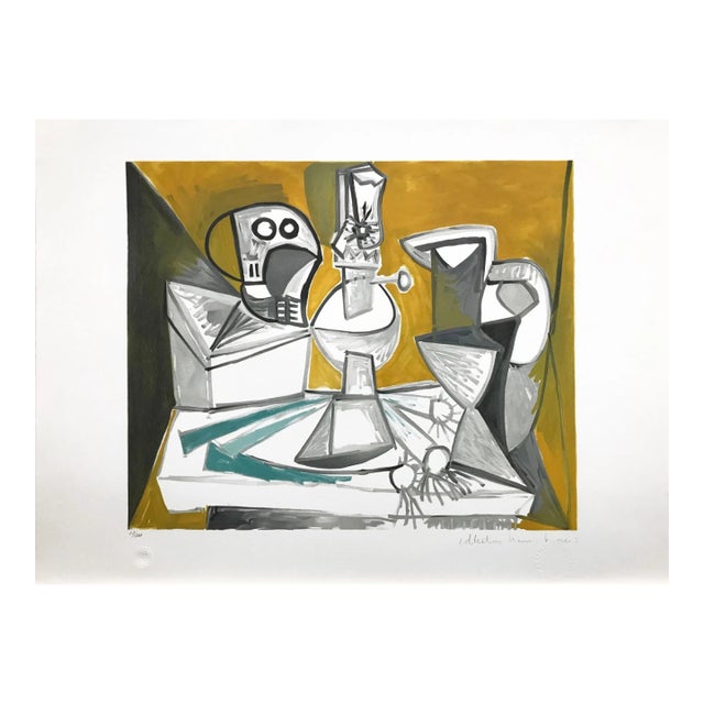 "Tete De Morte, Lampe Cruches Et Poireaux" 1980s Pablo Picasso Estate Lithograph For Sale