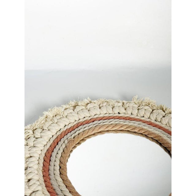 2000 - 2009 21st Century Mirror with Fabric Frame, France For Sale - Image 5 of 10