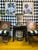 Pair of large vintage Japanese Imari porcelain vases with decorative bronze mounts. The porcelain is densely decorated...