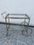 Silver Jansen Rolling Serving Cart by Maison Jansen For Sale - Image 3 of 13