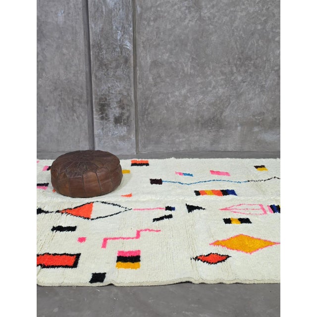 Textile Authentic Azilal Colorful Rug - 9.8 X 6.5 Ft For Sale - Image 7 of 8