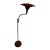 Vintage M.G. Wheeler "Sight Light" Burgundy Floor Lamp Attributed to Earl Canfield For Sale
