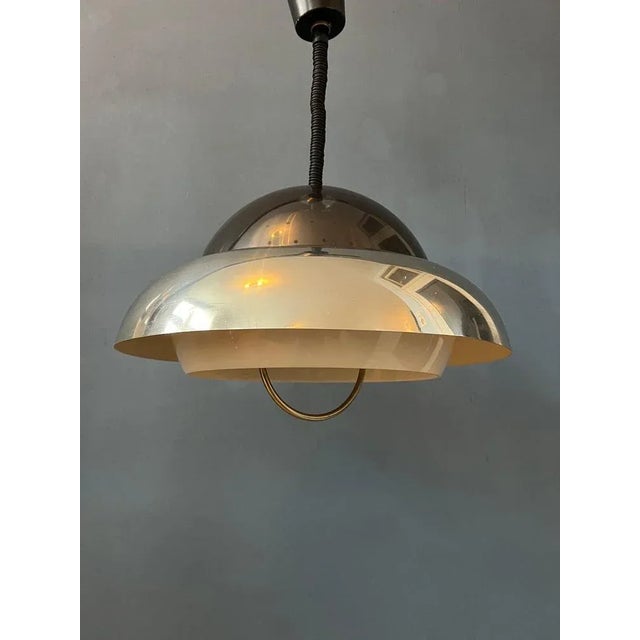 Mid-Century Space Age Suspension Pendant Lamp from Dijkstra For Sale - Image 11 of 11