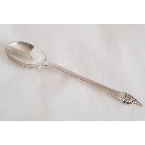 Sterling Silver Mustard Pot and Spoon from Edward Barnard & Sons, London, 1960, Set of 2 For Sale - Image 9 of 18