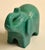 Stone Vintage African Folk Art Carved Soapstone Ocean Green Elephant Figurine Animal For Sale - Image 7 of 13