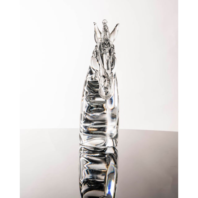 Horse's Head in Murano Hyaline Glass by Vincenzo Nason For Sale - Image 13 of 14