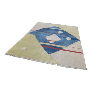 Bauhaus Hand-Knotted Rug, 1970s For Sale
