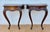 1930s Pair of French Louis XV Style Walnut Wall-Mounted Bedside Tables For Sale - Image 11 of 18