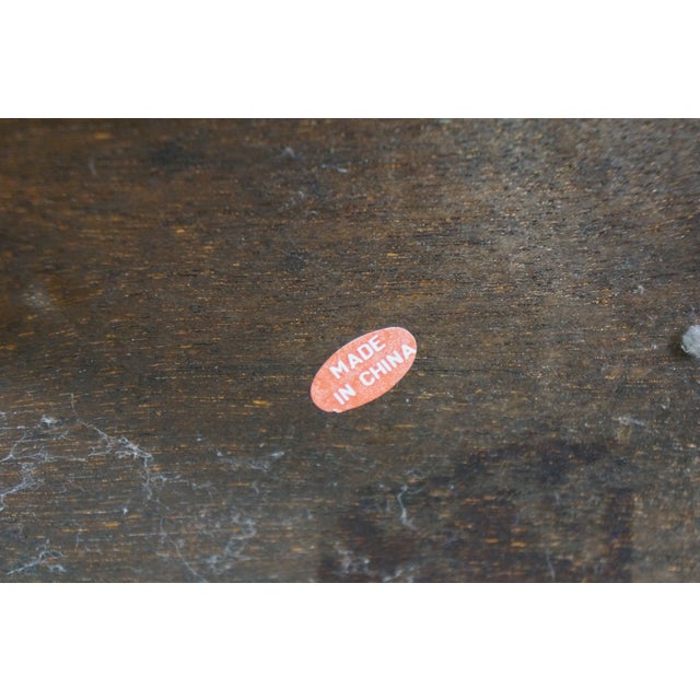 Late 20th Century Boho Chic Bamboo Wicker Rattan Magazine Rack Trash Waste Bin 15" For Sale - Image 13 of 13