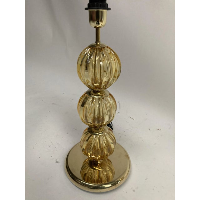 Murano Glass Lamps, Set of 2, in Very Good conditions. Designed 1980 to 1989 This piece is attributed to the mentioned...
