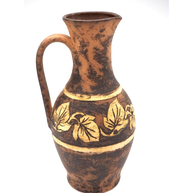 A rare and unique and decorative pitcher with a clear connection to János Szilasi's design language and Visby's ceramic...