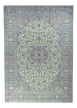 Middle Eastern Hand-Knotted Kashan Cork Rug in Wool