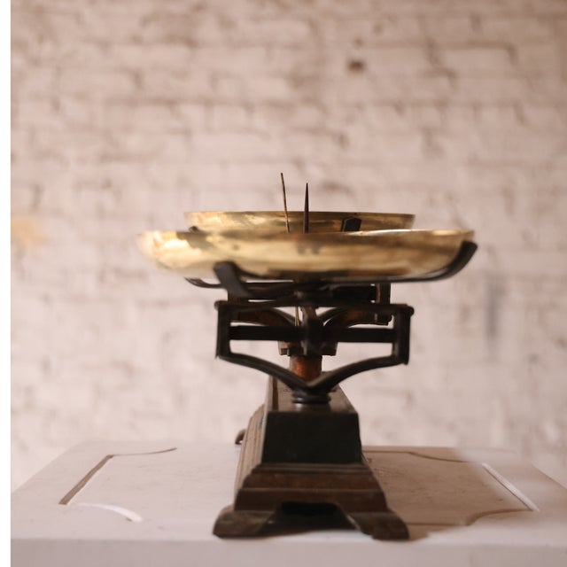 French 19th Century French Brass & Iron Scale (B) For Sale - Image 3 of 4