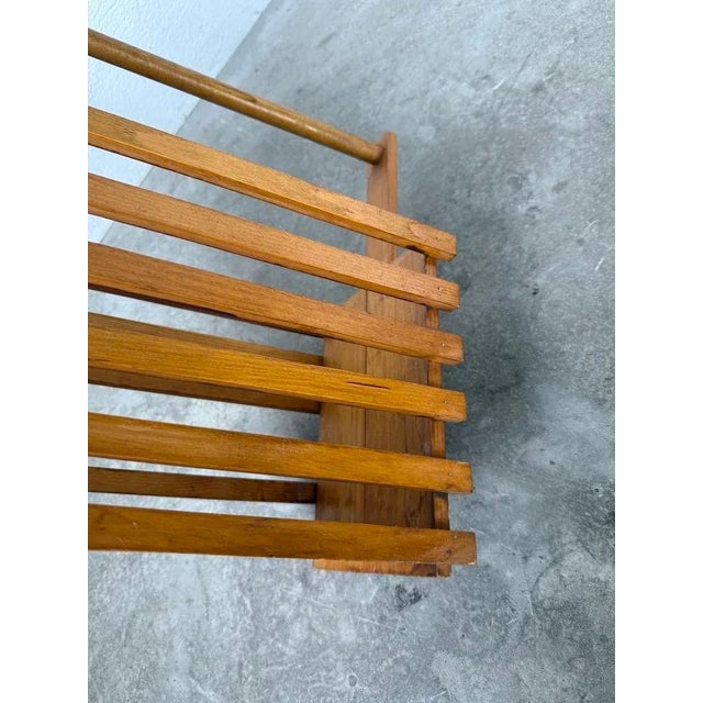Constructivist Pine Magazine Rack, 1950s For Sale - Image 18 of 18
