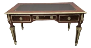 Antique French Napoleon Brass Ormolu Mounted Writing Desk