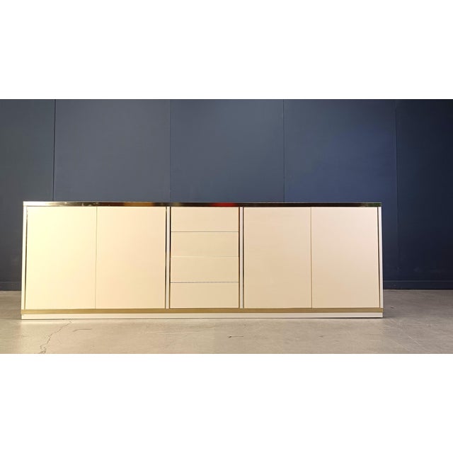 Metal Vintage Lacquered Sideboard, 1980s For Sale - Image 7 of 10