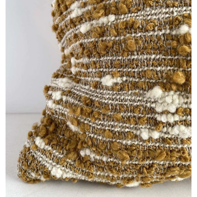 Bloom Home Inc Belgian Linen and Wool Pillow For Sale - Image 4 of 8