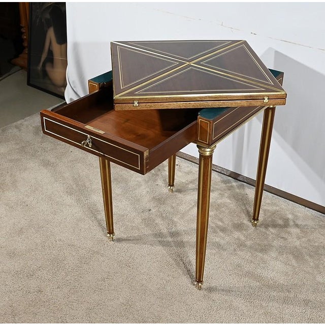 Gaming Table in Mahogany For Sale - Image 5 of 18