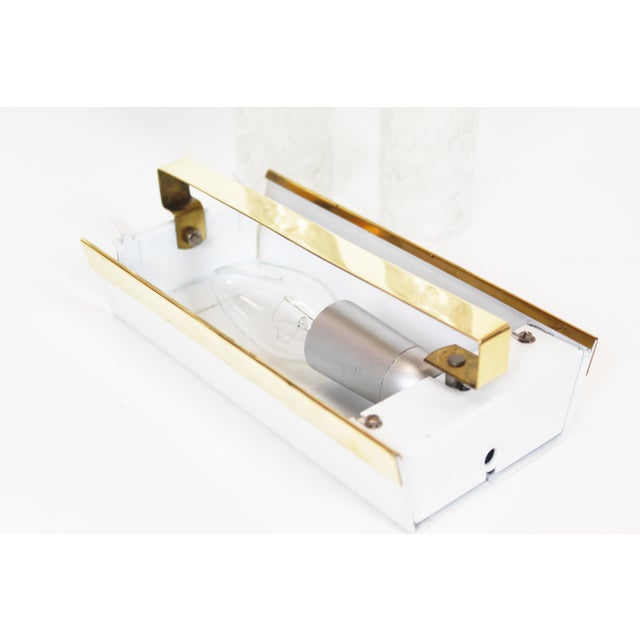 Wall Lamp in Brass and Glass by Doria Leuchten, 1970s For Sale - Image 4 of 8