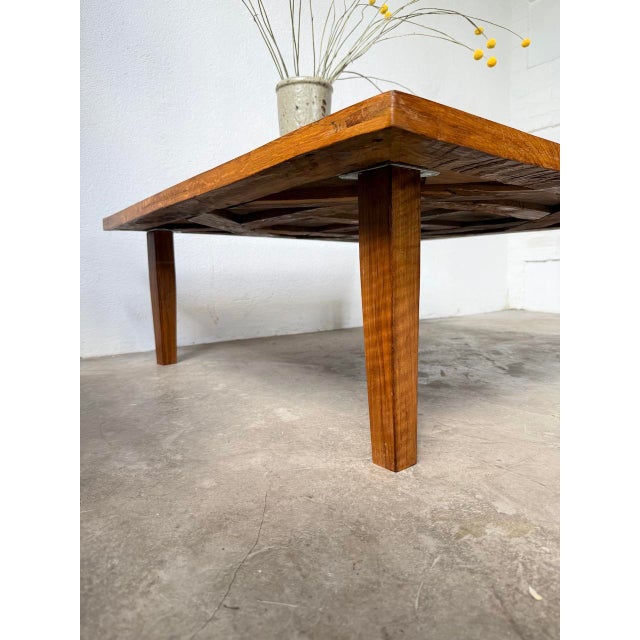 Inlaid Oak Coffee Table, 1940s For Sale - Image 14 of 18