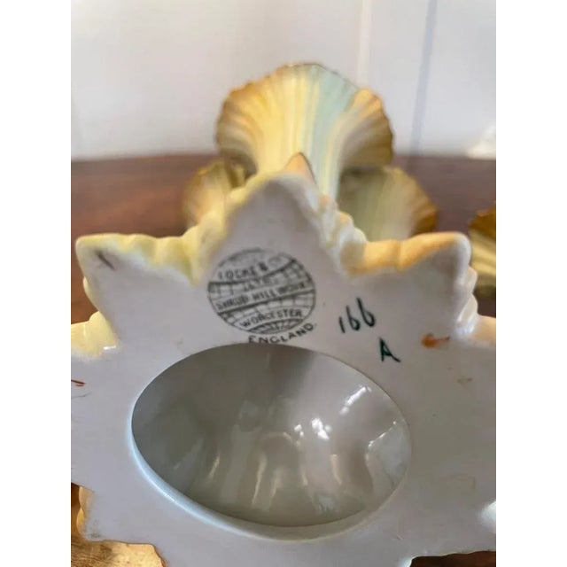 Antique Porcelain Blush Ivory Spill Vases from Locke & Co., Set of 2 For Sale - Image 10 of 11