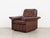 Swiss Brown Leather Armchair from de Sede, 1970s For Sale - Image 6 of 18