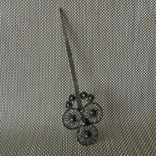 Filigree Hair Pin Bobby Pin Silver Plated Letter Opener For Sale - Image 10 of 10