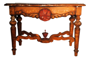 Louis XIV Style Wooden Side Table, 1950s