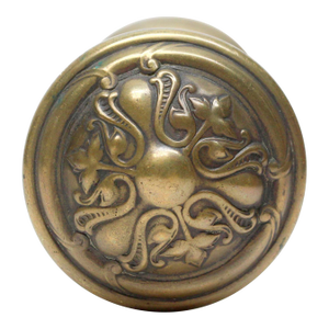 Art Nouveau Reading Brass Crofton Door Knobs