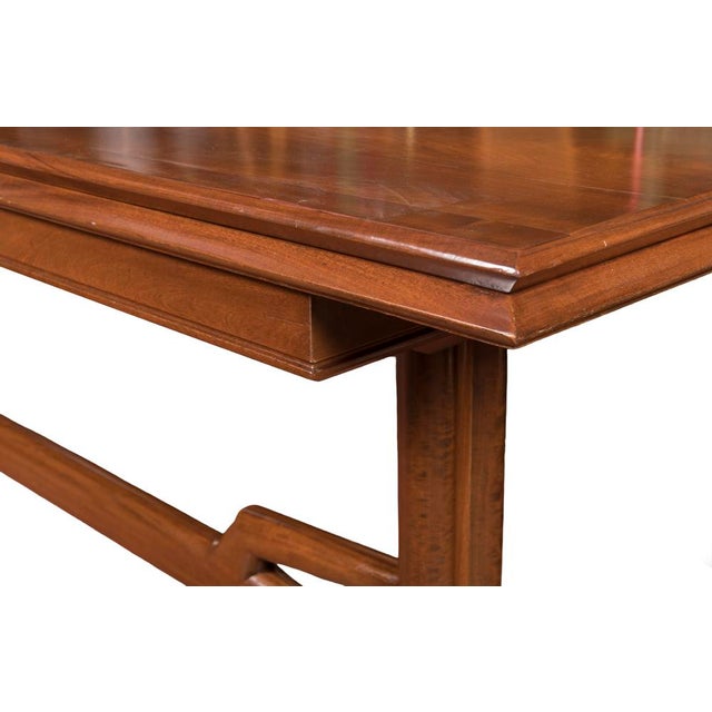 Console Table in Walnut with Brass Legs by Gio Ponti, 1950s For Sale - Image 13 of 17
