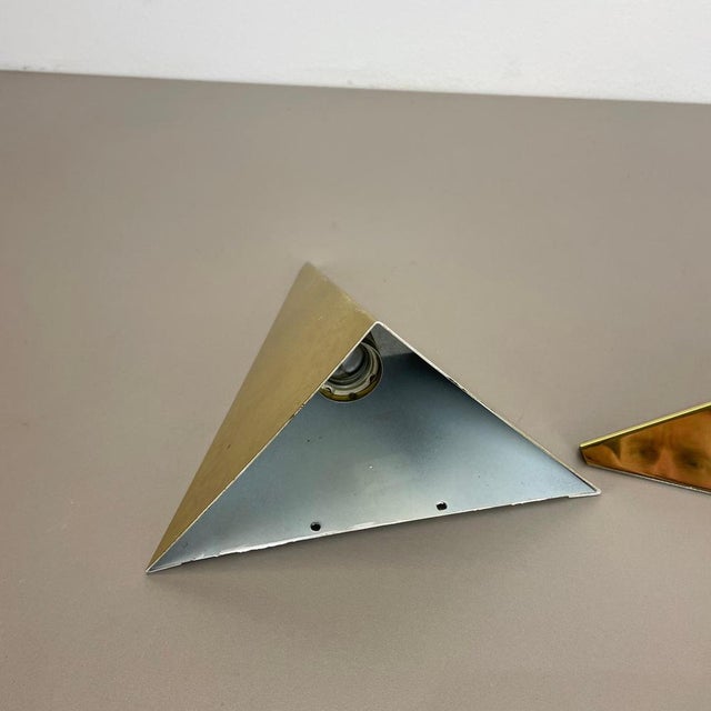 Metal Brass Wall Light Sconces from Bankamp Leuchten, Germany, 1980, Set of 2 For Sale - Image 7 of 16