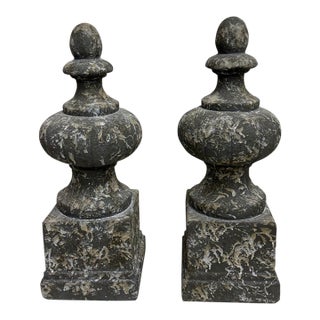 Aidan Gray Architectural Finials, Pair For Sale