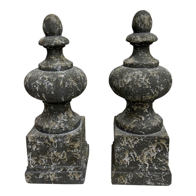 Aidan Gray Architectural Finials, Pair For Sale