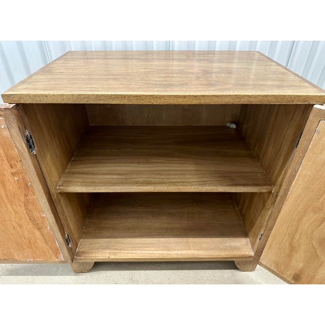Oly Studio Pair of Oly Studio Roberts Bedside Hardwood 2 Door Tables For Sale - Image 4 of 7