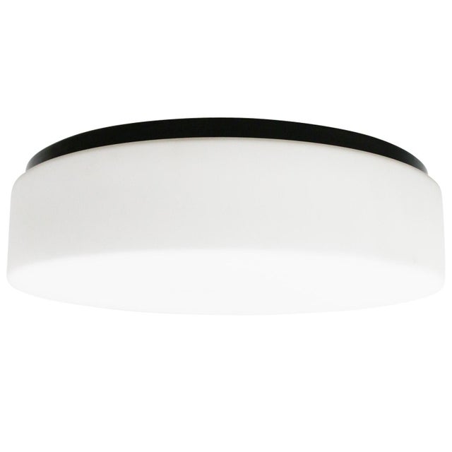 White Opaline Glass Wall Round Flush Mount from Bega Limburg For Sale - Image 6 of 17