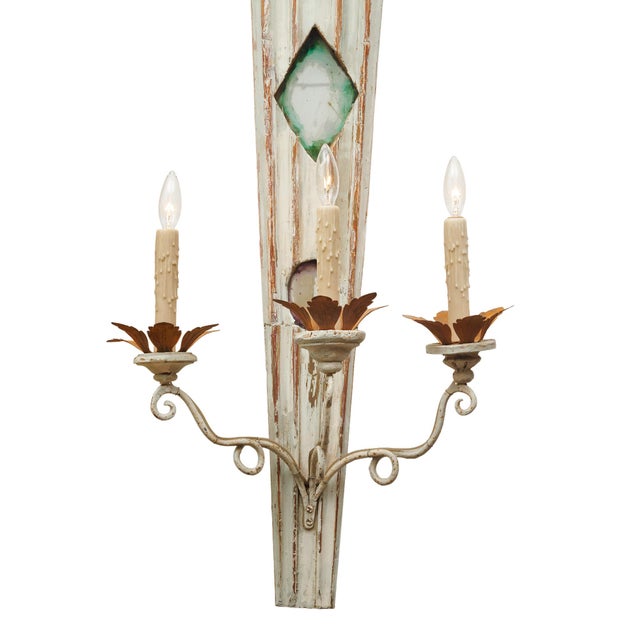 Italian Antique Sconces For Sale - Image 4 of 9