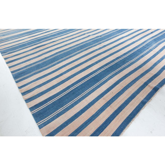 Textile Vintage Indian Dhurrie Rug For Sale - Image 7 of 9