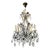 1950s Italian Mid-Century Florentine Crystal Chandelier For Sale