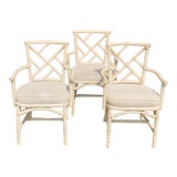 Vintage Bamboo Chairs - Set of 3 For Sale