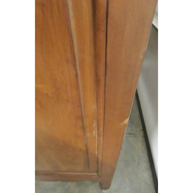 Mid 20th Century Pair of Auffray Style Carved Walnut Louis XV Commodes Dressers For Sale - Image 5 of 6